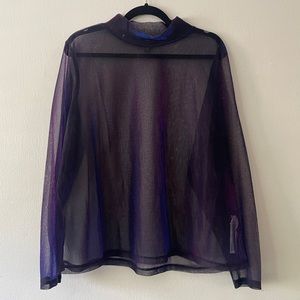 Sparkle Lurex Mock Neck Top size 22/24